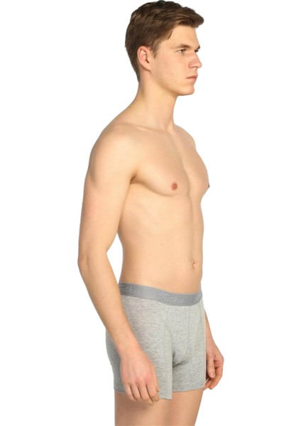 Erkek 3'lü Likralı Boxer | Gri fiyatları