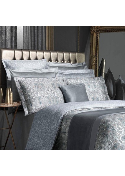 Isfahan Gri Çift Kişilik Pamuk Saten Nevresim Takımı fiyatları