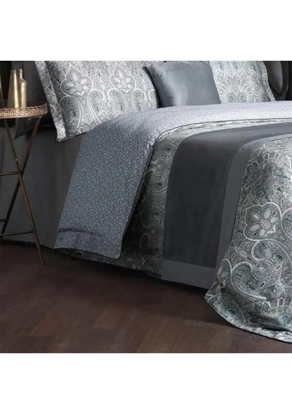 Isfahan Gri Çift Kişilik Pamuk Saten Nevresim Takımı modelleri