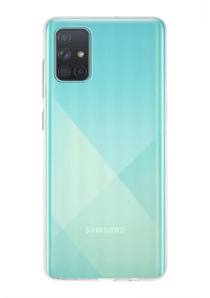 Samsung Galaxy A71 Kapak 1mm Şeffaf Silikon Kılıf