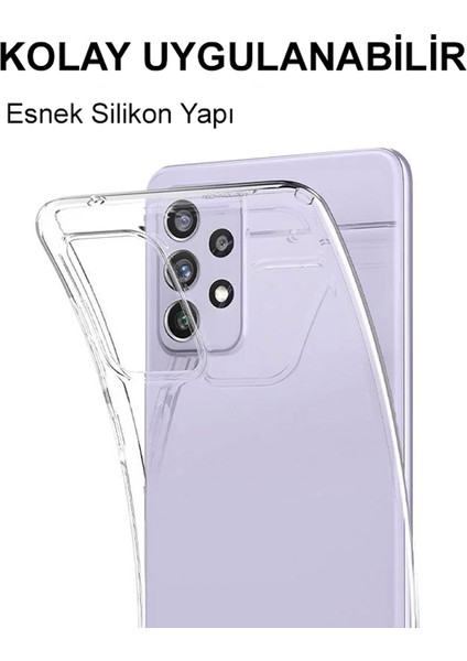 Samsung Galaxy A71 Kapak 1mm Şeffaf Silikon Kılıf