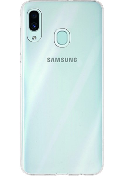 Samsung Galaxy A30 Kapak 1mm Şeffaf Silikon Kılıf