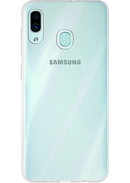 Kzy Samsung Galaxy A30 Kapak 1mm Şeffaf Silikon Kılıf