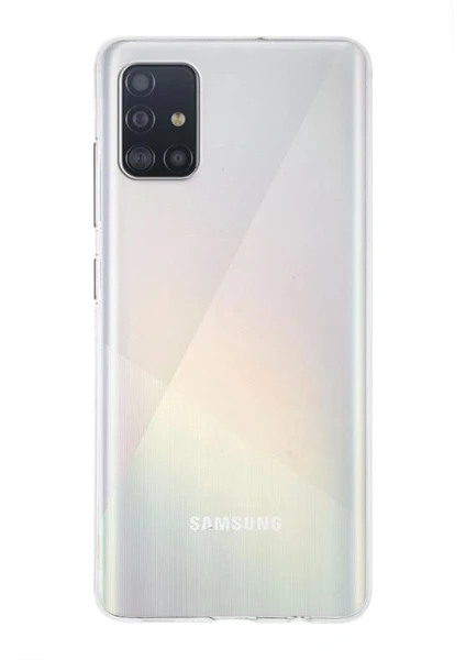 Kzy Samsung Galaxy A51 Kapak 1mm Şeffaf Silikon Kılıf