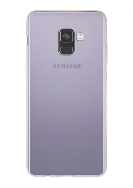 Kzy Samsung Galaxy A8 Plus (2018) Kapak 1mm Şeffaf Silikon Kılıf