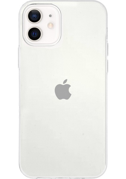 Apple iPhone 12 Kapak 1mm Şeffaf Silikon Kılıf