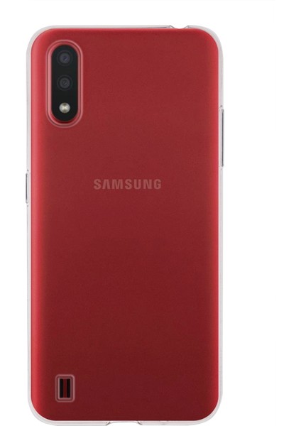 Samsung Galaxy A01 Kapak 1mm Şeffaf Silikon Kılıf