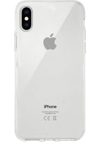 Kzy Apple iPhone x Kapak 1mm Şeffaf Silikon Kılıf