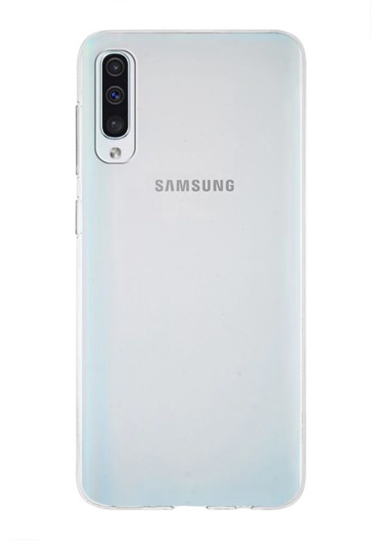 Samsung Galaxy A50S Kapak 1mm Şeffaf Silikon Kılıf