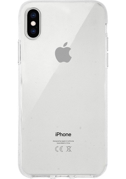 Apple iPhone Xs Kapak 1mm Şeffaf Silikon Kılıf