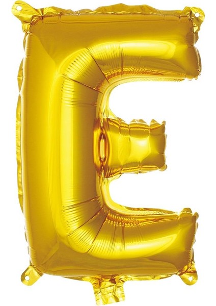 E Harf Folyo Gold Balon 36 cm 16 Inc