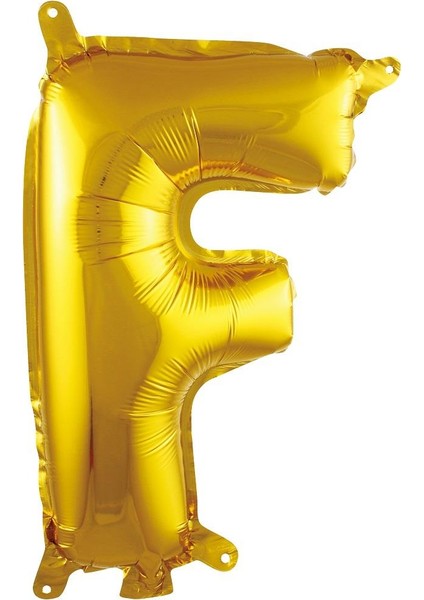 F Harf Folyo Gold Balon 36 cm 16 Inc