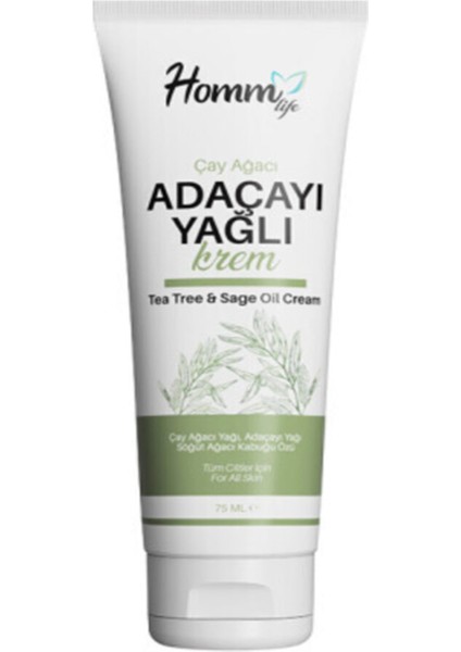 Çay Ağacı & Adaçayı Yağlı Krem 75 ml