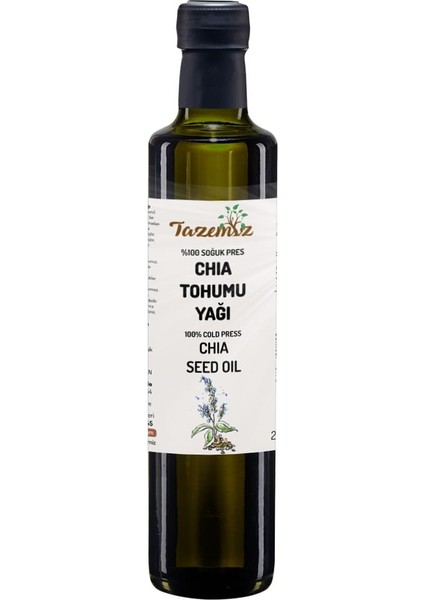 Chia Tohumu Yağı  500ML - Soğuk Pres