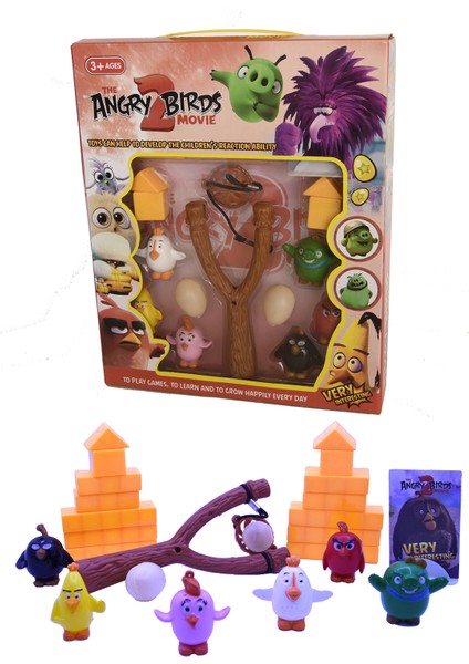 Sapanlı Angry Birds Fırlatma Oyun Seti 24 Parça