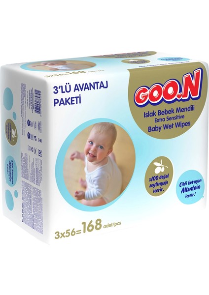 Islak Havlu Mendil 56 Yaprak Sensitive Hassas Cilt 6 Lı Set (2pk*3) 336 Yaprak fiyatları