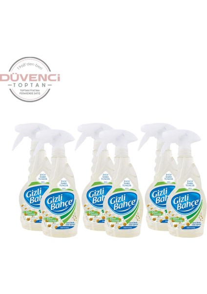 Eyüp Sabri Tuncer Gizli Bahçe Oda Kokusu Bahar Tazeliği 500 ml x 6 Adet