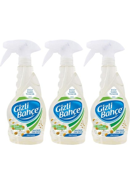 Eyüp Sabri Tuncer Gizli Bahçe Oda Kokusu Bahar Tazeliği 500 ml x 3 Adet