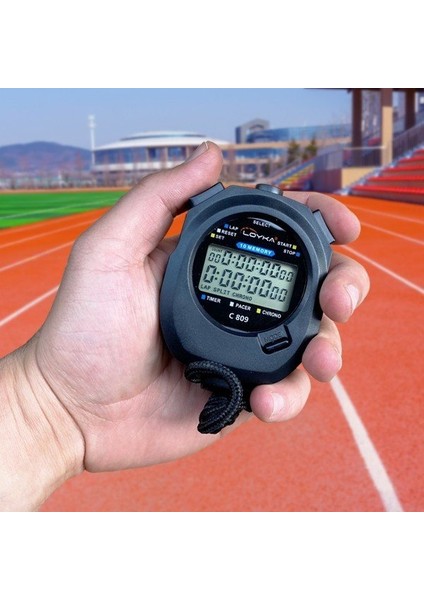 Loyka C809 Dijital El Tipi '10 Lap Hafızalı' Kronometre