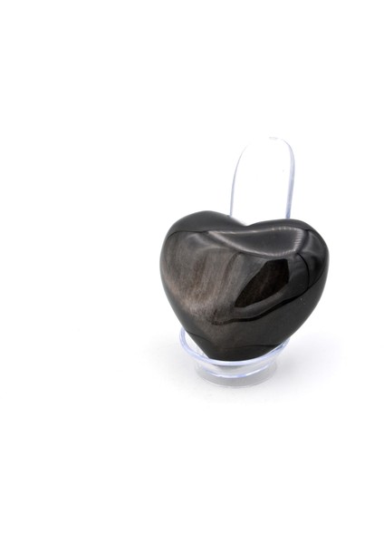 Hakiki Doğal Kalp Şeklinde Rainbow Obsidyen Taşı 116 Gram