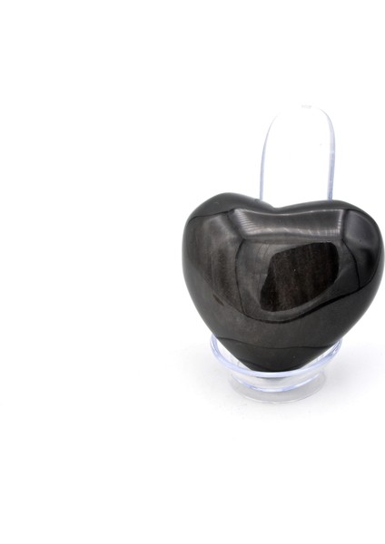 Hakiki Doğal Kalp Şeklinde Rainbow Obsidyen Taşı 116 Gram