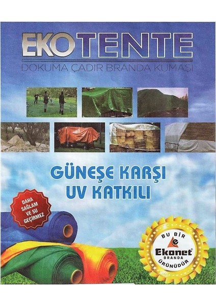 Ekotente Çadır Bezi Branda Ebatlı 8X10 mt