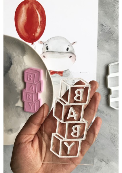 Baby Yazılı Hamur Şekillendirici