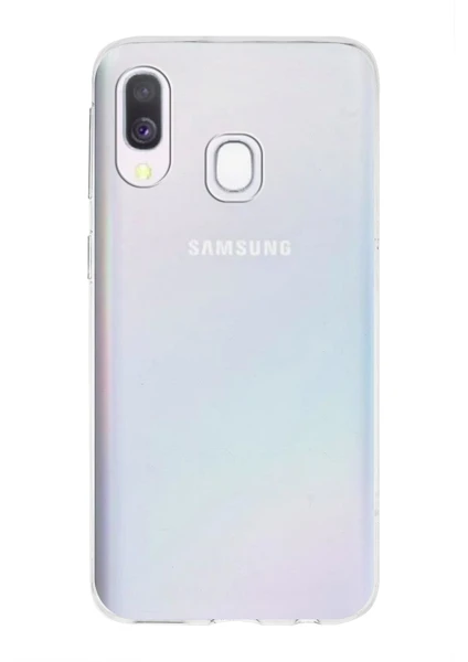 Case World Caseworld Samsung Galaxy A40 Kapak 1mm Şeffaf Silikon Kılıf