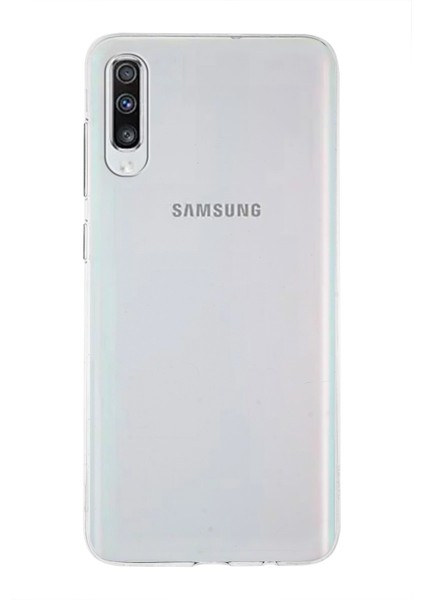 Case World Caseworld Samsung Galaxy A70 Kapak 1mm Şeffaf Silikon Kılıf