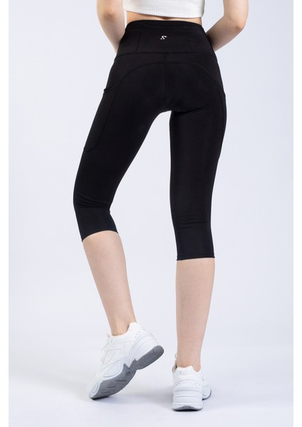 Snc Kadın Siyah Cepli Yüksek Bel Toparlayıcı, Kapri Yoga Tayt 19" indirimleri