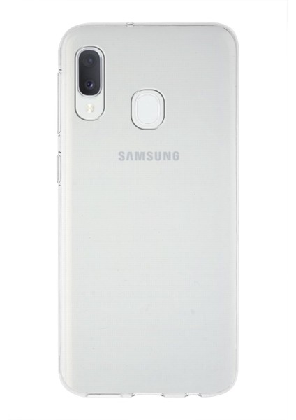 Caseworld Samsung Galaxy A20E Kapak 1mm Şeffaf Silikon Kılıf