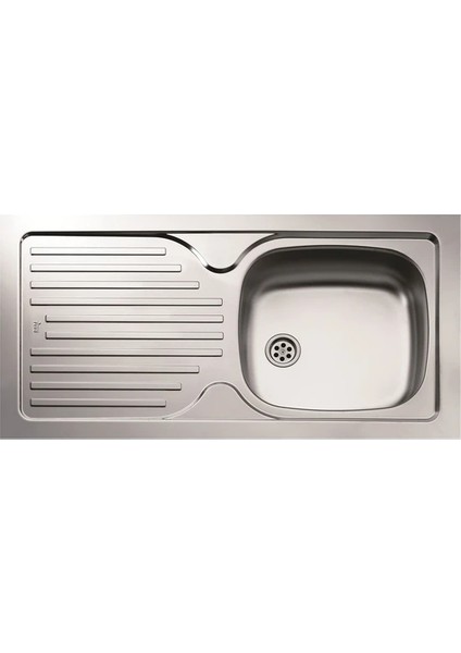 Infant Ob Paslanmaz Çelik Tek Gözlü Sol Damlalıklı Eviye