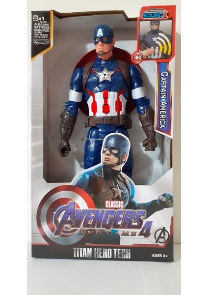 Avengers Işıklı Sesli Captain Amerika 30 cm