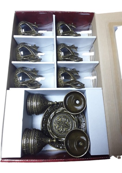 Osmanlı Lale Desenli 6'lı Çay Seti fırsatları