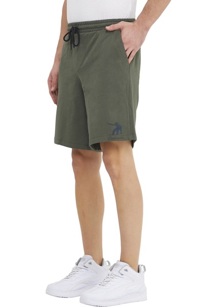 Reflektör Logo Baskılı Pamuklu Spor Şort fiyatları