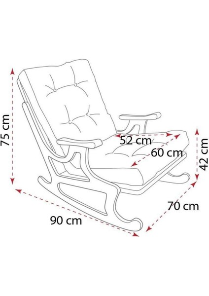 Windy Sallanan Koltuk Sallanan Sandalye Baba Koltuğu Dinlenme Koltuğu Tv Koltuğu