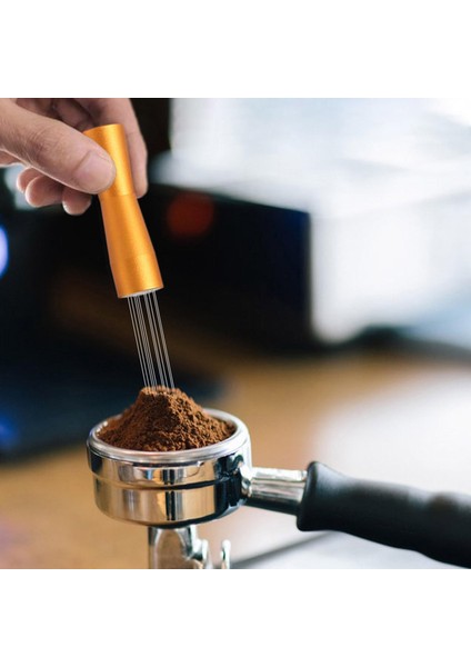 Latte Art Altın İçin Gevşek Dağıtılmış Kahve Sanat Kalemi ile İğne Kahve Kurcası (Yurt Dışından)