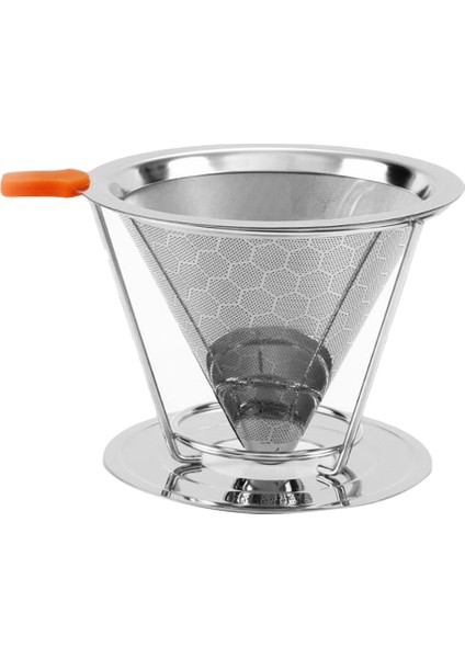 Paslanmaz Çelik Çift Kahve Filtresi - Petek Şekli Braket Bölüm 125mm (Yurt Dışından)