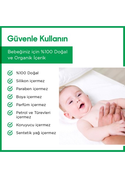 HonE VEGAN %100 DOĞAL VE ORGANİK içerikli Bebek Masaj Yağı/ Heaven on Earth HonE Vegan, 100% Natural Baby Massage Oil-100mL