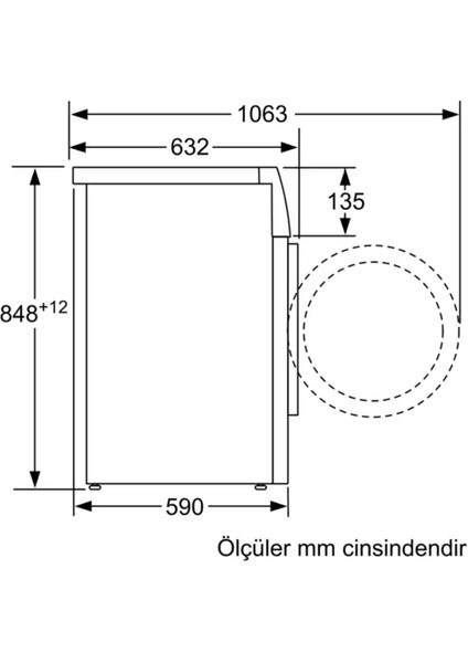 WAU24T91TR 9 kg 1200 Devir Çamaşır Makinesi