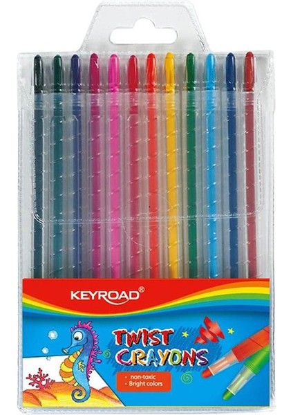 Çevirmeli Mum Boya 12'li