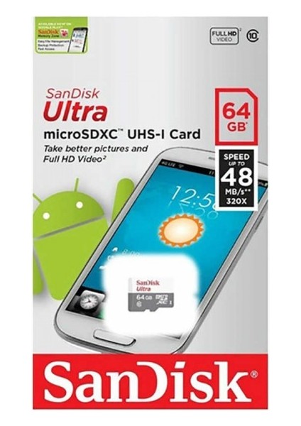 Ultra 64 GB Micro Sd Hafıza Kartı