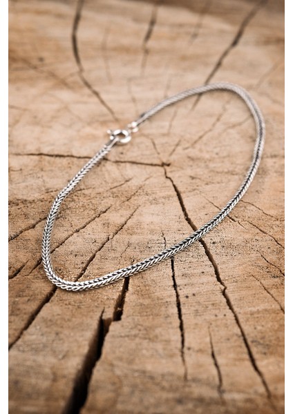 925 Ayar Gümüş Tilki Kuyruğu Model Unisex Bileklik modelleri