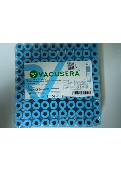 Sodium Sitratlı Tüp 1.8 Ml 13*75 100 Adet