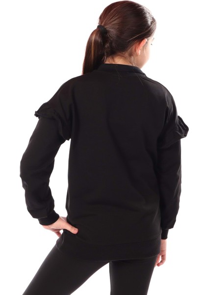 Toontoy Kız Çocuk Nakışlı Sweatshirt