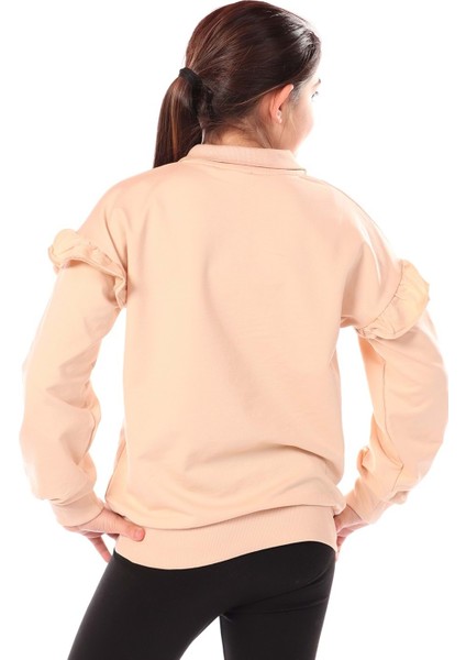 Toontoy Kız Çocuk Nakışlı Sweatshirt
