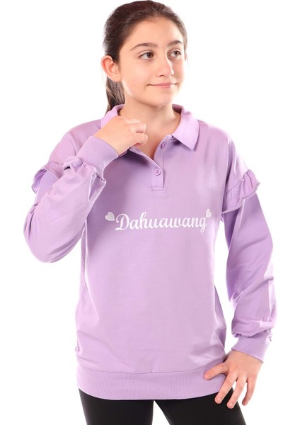 Toontoy Kız Çocuk Nakışlı Sweatshirt