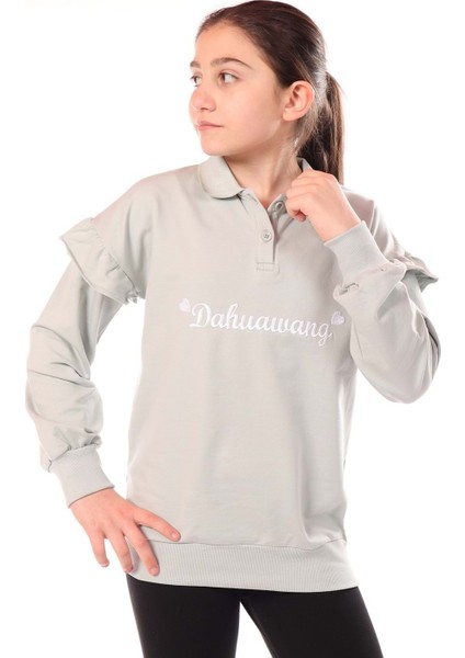 Toontoy Kız Çocuk Nakışlı Sweatshirt