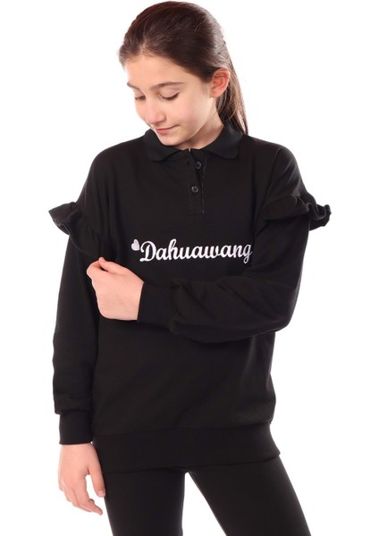 Toontoy Kız Çocuk Nakışlı Sweatshirt