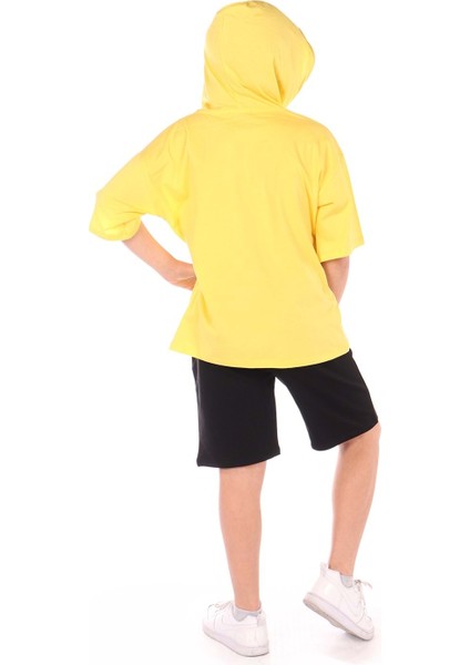 Toontoy Erkek Çocuk Overall Composition Baskılı Şortlu Takım fiyatları